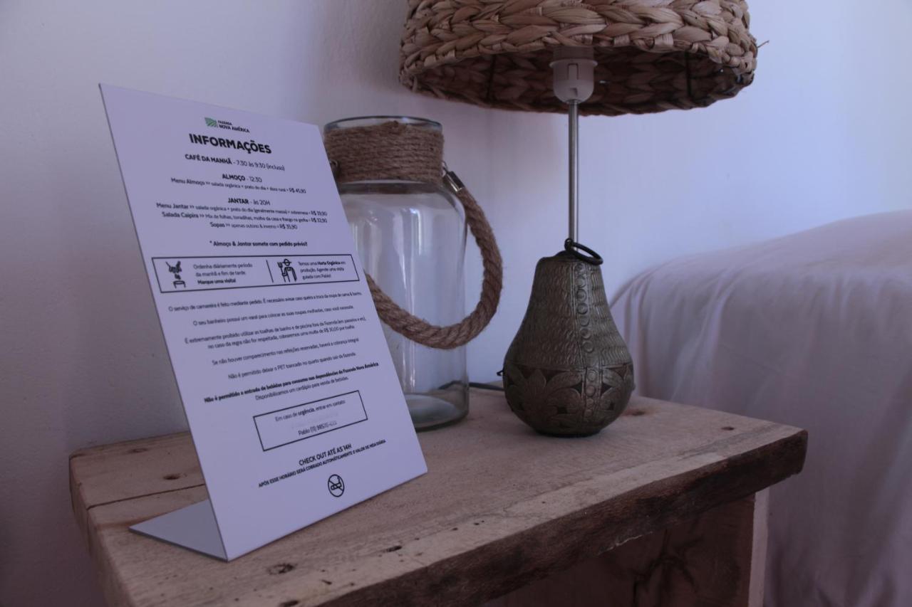 Hospedagem Fazenda Nova America Brotas Bagian luar foto