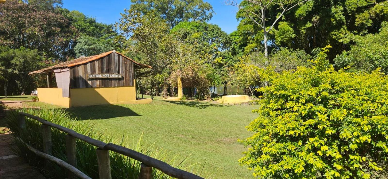 Hospedagem Fazenda Nova America Brotas Bagian luar foto