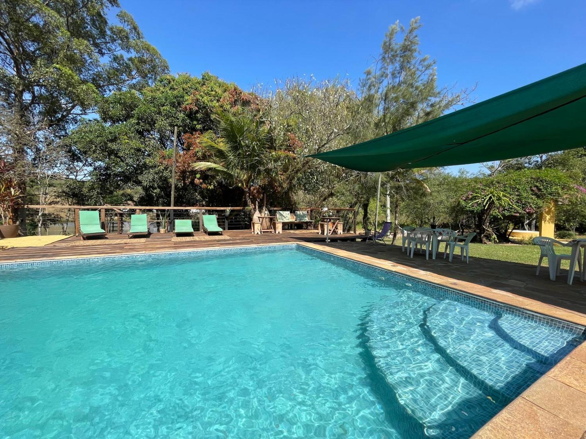 Hospedagem Fazenda Nova America Brotas Bagian luar foto