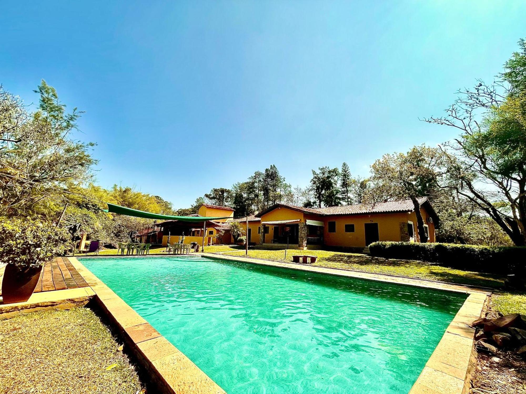 Hospedagem Fazenda Nova America Brotas Bagian luar foto