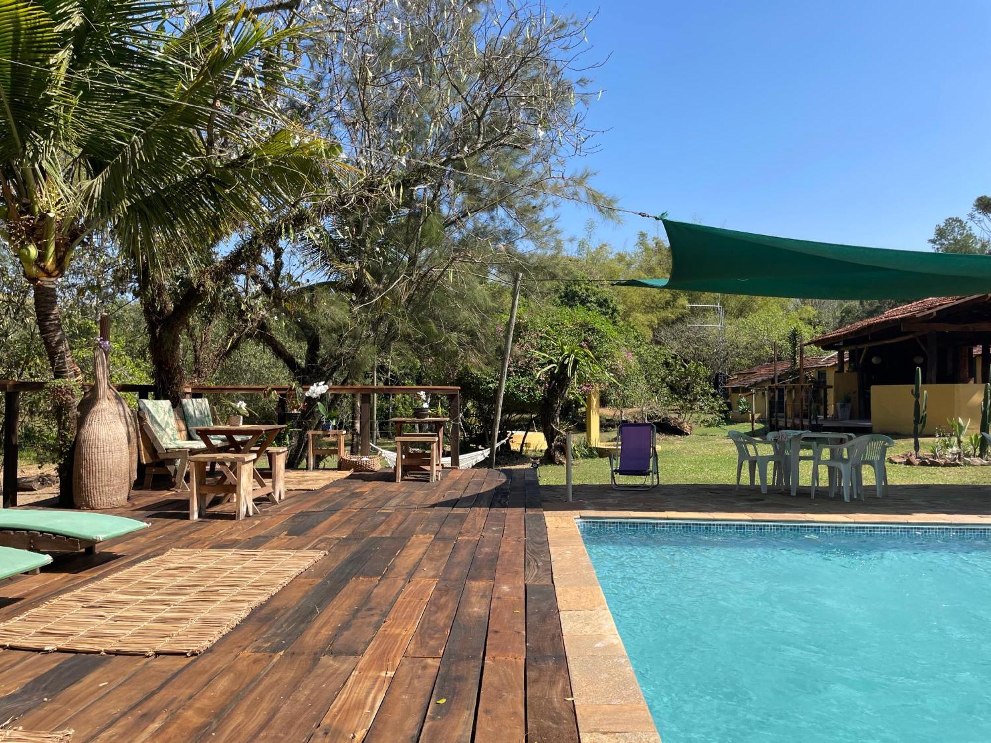 Hospedagem Fazenda Nova America Brotas Bagian luar foto