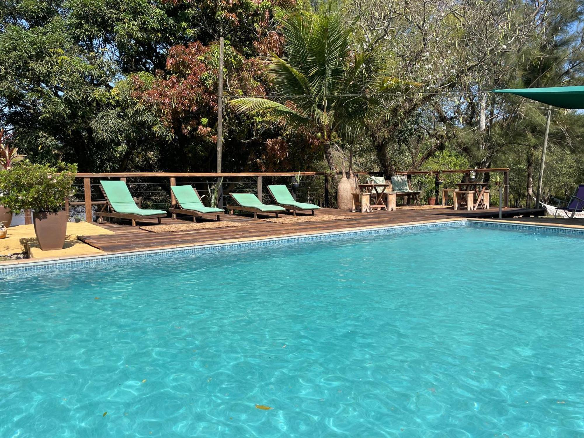 Hospedagem Fazenda Nova America Brotas Bagian luar foto