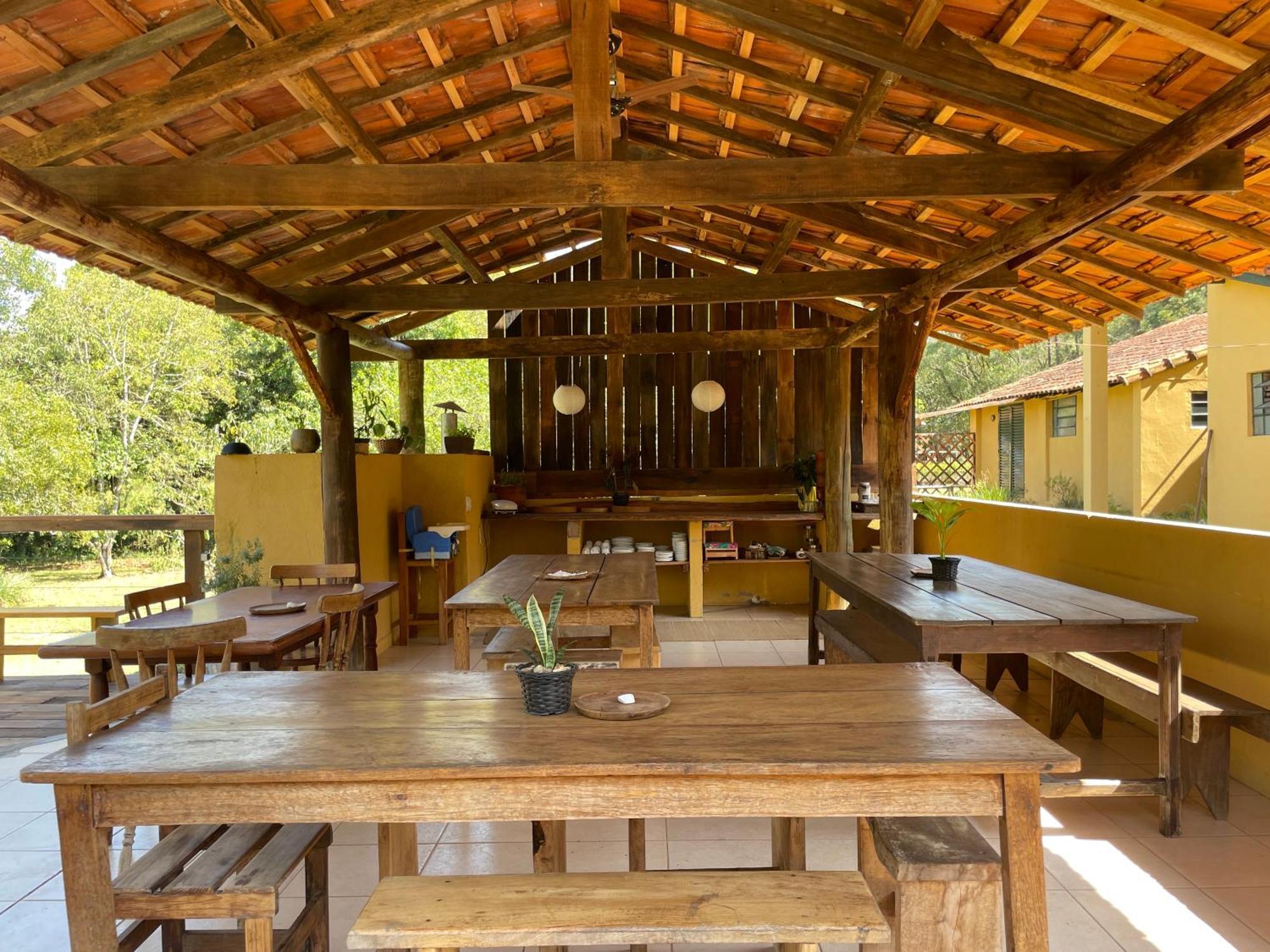 Hospedagem Fazenda Nova America Brotas Bagian luar foto