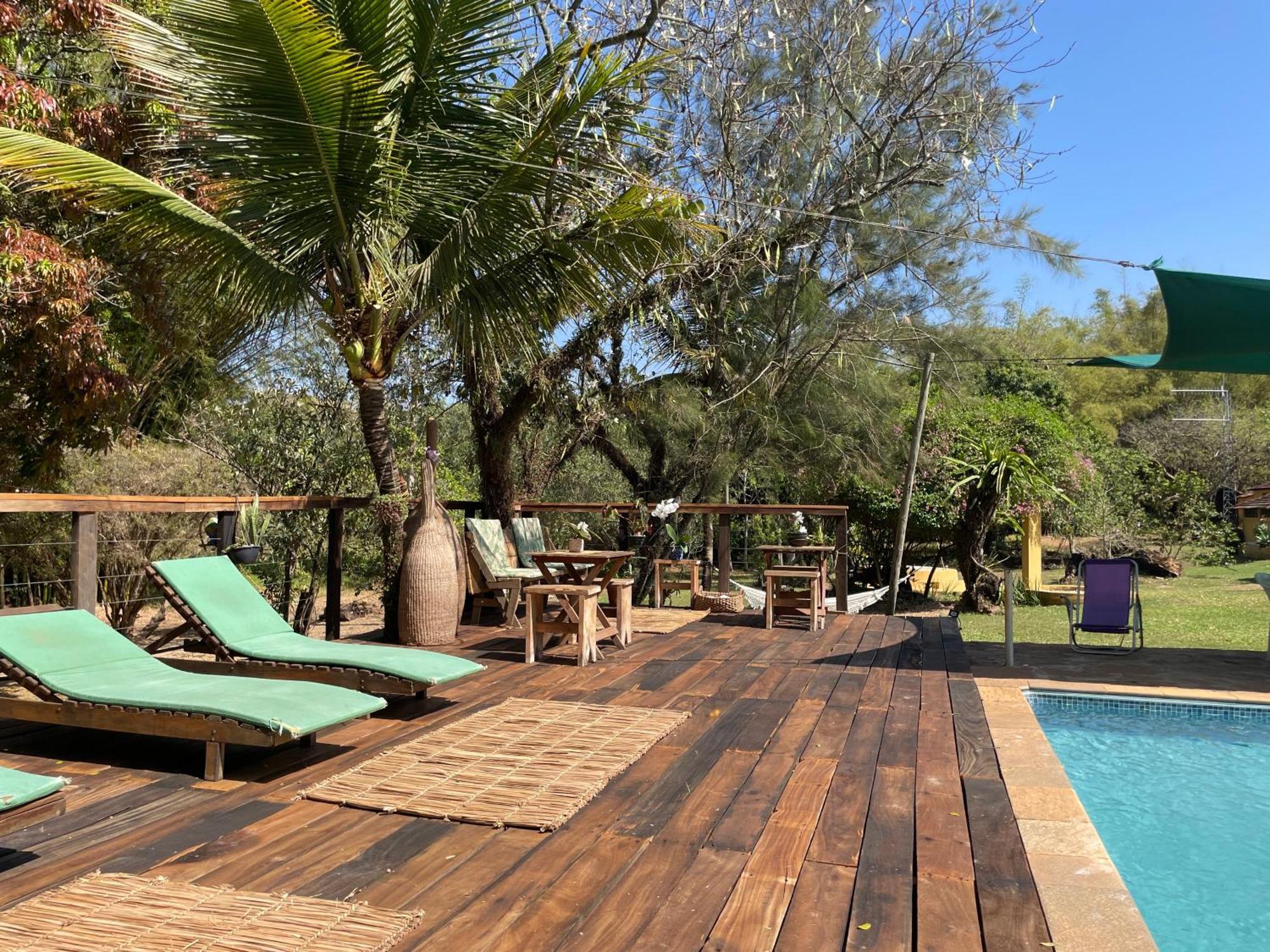 Hospedagem Fazenda Nova America Brotas Bagian luar foto