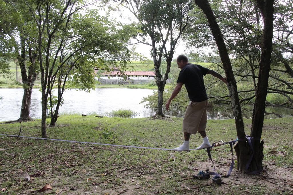 Hospedagem Fazenda Nova America Brotas Bagian luar foto
