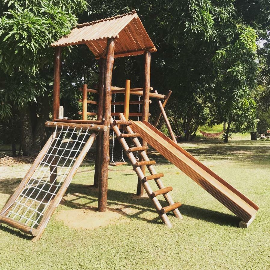 Hospedagem Fazenda Nova America Brotas Bagian luar foto